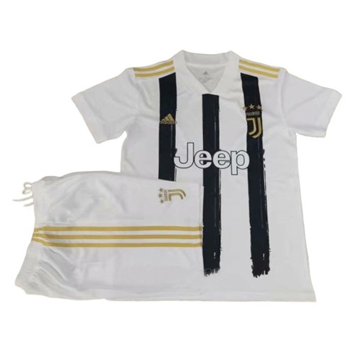 Camiseta Juventus Replica Primera Ropa Niños 2020/21 Negro Blanco